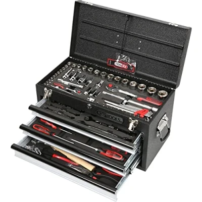 Imagen de KS Tools 918.0100 1/4&quot;+1/2&quot; Juego de herramientas universales CHROMEplus, 99 pzs GEAR