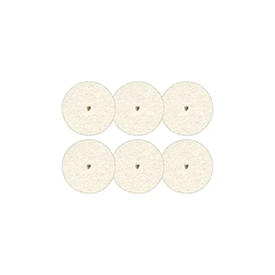 Imagen de Dremel 414 Paquete múltiple de discos pulir, 6 pulir con forma cilíndrica para acero, aluminio, latón, plata y oro (13 mm)