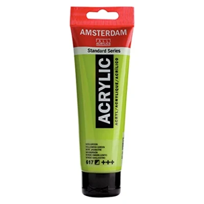 Imagen de Amsterdam Standard Series Colores Acrílicos Tubo 120 ml Verde Amarillento 617 (17096172)