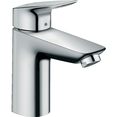 Imagen de hansgrohe Logis grifo lavabo con vaciador Push Open, monomando 93 mm, mezclador ahorro de agua (EcoSmart), cromo, 71107000