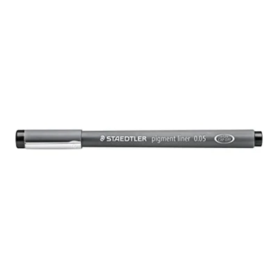 Imagen de Staedtler Pigment Liner 308 005 9 Rotulador calibrado para escribir, de 0.05mm, 1 Paquete 10