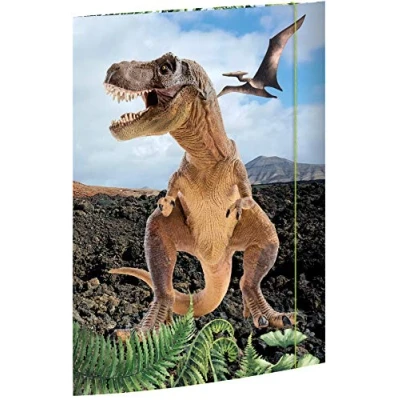 Imagen de RNKVERLAG 45356 Carpeta de dibujo T REX 310 x 440 mm DIN A3 con cierre elástico, 1 unidad