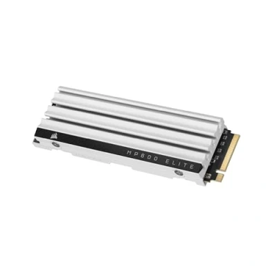 Imagen de Corsair MP600 Elite 4 TB M.2 PCIe Gen4 x4 SSD NVMe para PS5 Disipador Térmico Incluido 2280 Lectura Secuencial de hasta 7.000 MB/s NAND 3D TLC Alta Densidad Blanco