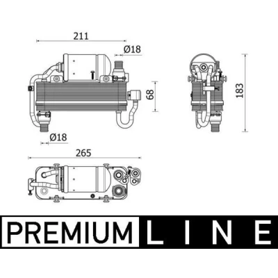 Imagen de MAHLE ORIGINAL AC 960 000P Condensador con secador 12 8,7 211