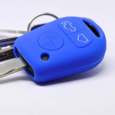 Imagen de Key Soft Case Cover Funda Protectora Llave para BMW E36 E39 E34 E 3er 5er 7er E32 8er E31 Coche Remoto/Color: Azul Oscuro