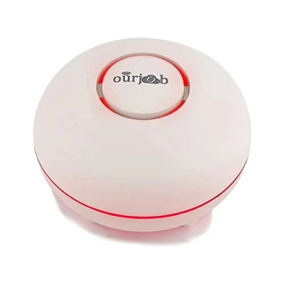 Imagen de Detector Agua Fuga Ourjob Dispositivo de Alerta Drenaje Monitor Doméstica Alta Sensibilidad e Impermeable Fugas Apto para Baño Cocina, Cuarto Lavado (Blanco)