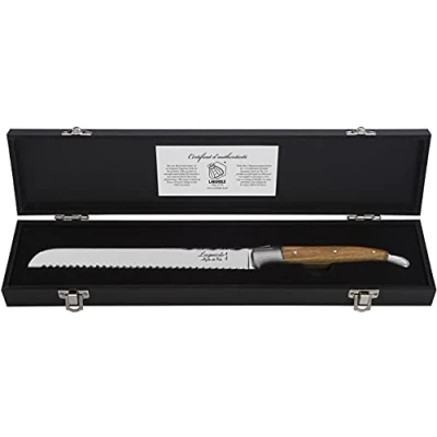 Imagen de Laguiole Style de Vie Cuchillo pan Luxury Line madera olivo