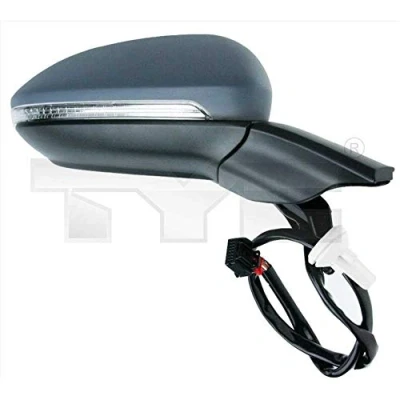 Imagen de Espejo retrovisor Tyc 337 0246 izquierda imprimado para ajuste elect. espejo, asférico, calefactable, abatible eléctricamente VOLKSWAGEN: Golf 7