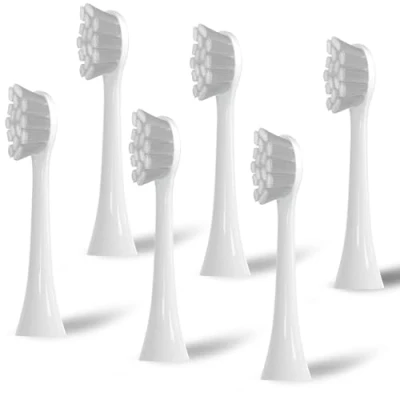 Imagen de 6 cabezales de cepillo compatibles con el dientes eléctrico Oclean, cepillos repuesto para Oclean One, Flow, X Pro, Pro Elite, Digital, X10, Ultra, Air2, F1, etc. (Blanco)