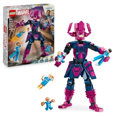 Imagen de LEGO Marvel Cuatro Fantásticos vs. Figura para Construir de Galactus, Juguete Construcción Superhéroes con Minifiguras la Cosa, Mujer Invisible y Antorcha Humana, Regalo Niños 76316