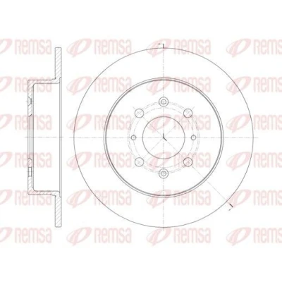 Imagen de REMSA 61352.00 Disco de freno Eje trasero 260, 260 9 4 macizo HONDA: CIVIC 7 Hatchback, 8, Coupe