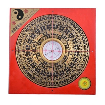 Imagen de 4.3 pulgadas Feng Shui Brújula Luo Pan/lou Pan Tool W Free Mxsabrina Pulsera de cuerda roja G7011