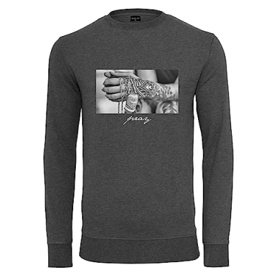 Imagen de Mister Tee PRAY 2.0 Crewneck Sudadera, Hombre, Talla: Medium, Charcoal