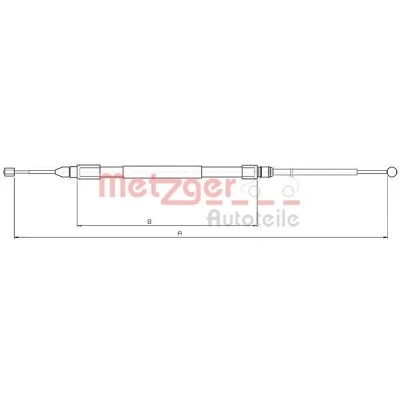 Imagen de METZGER 10.4138 Cable de Freno Mano Atrás izquierda, derecha, derecha 1434/755 COFLE BMW: 1 Hatchback