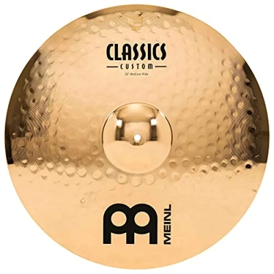 Imagen de Meinl Cymbals Classics Custom Brilliant Plato Ride Medium de 20 pulgadas (50,80cm) Platillos Batería Bronce B12, Acabado Brillante (CC20MR B)