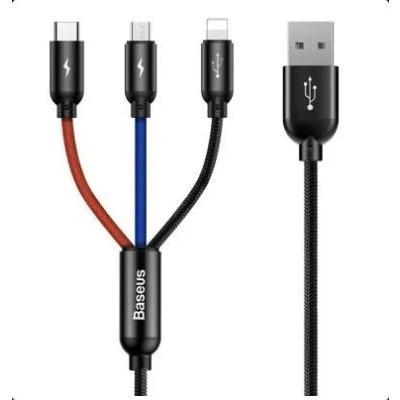 Imagen de Baseus CAMLT BSY01 Cable USB para cargar negro 900+300