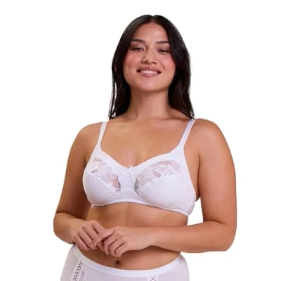 Imagen de Sans Complexe Coton D&#039;arum Soutien Gorge Classique Armature Sujetador, Blanco (Blanc 3), 90B (Talla del Fabricante: 90/105B) para Mujer