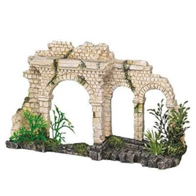 Imagen de Nobby Decoración para Acuario, diseño de Arcos Antiguos con Plantas, 28,5 x 18,5 24 cm.