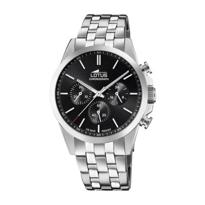 Imagen de LOTUS Reloj Hombre 18989/4 Chrono Caja de Acero Inoxidable 316l Plateado Correa