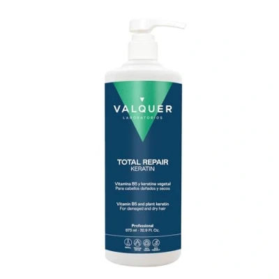 Imagen de Válquer Profesional Keratina Pura para el Cabello Total Repair, Cabellos Dañados, Sin Sulfatos, Siliconas, Sal, Reparacion Cabello, Efecto Exprés