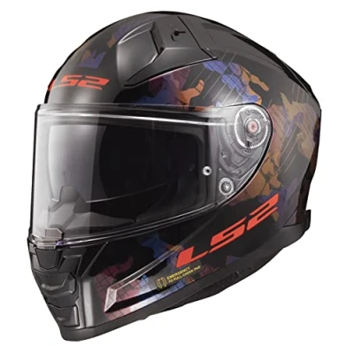 Imagen de LS2, Casco Moto Integral VECTOR II KAMO Black Blue Titanium, 4XL