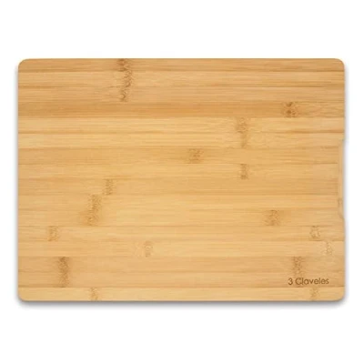 Imagen de 3 Claveles Tabla de Corte Bambú 40 x 30 2cm, cortar y picar alimentoS