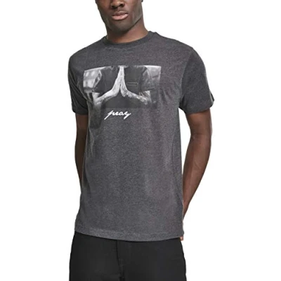 Imagen de Mister Tee PRAY Camiseta estampada, Hombre, Talla: XL, Charcoal