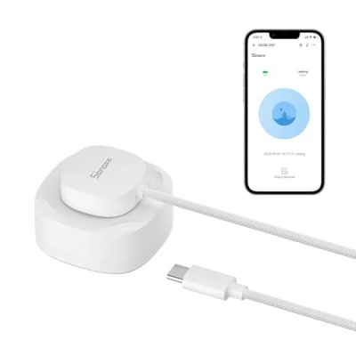 Imagen de SONOFF SNZB 05P Detector de Agua Zigbee + Cable Sensor WLDC200,Detector para Cocinas,Sótanos y Baños,Compatible con Alexa Google ,Requiere Hub.