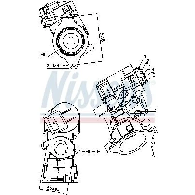 Imagen de Válvula EGR NISSENS 98181