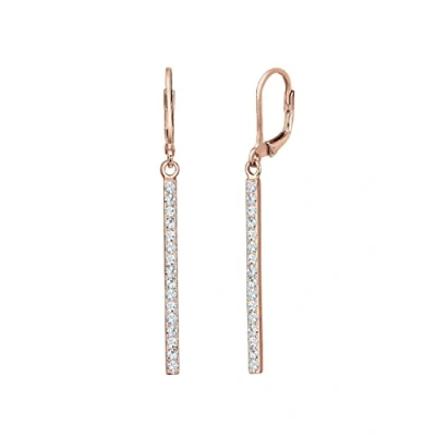 Imagen de Elli GEO STAB Sparkling Pendientes rosegoldcoloured, Mujer, Talla: One Size, Rosegold coloured