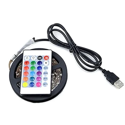 Imagen de Teksome Tira llevadas,Tiras luz RGB con Control Remoto TV LED, Luces Que cambian Color para el Festival del Partido la decoración hogar habitación Dormitorio