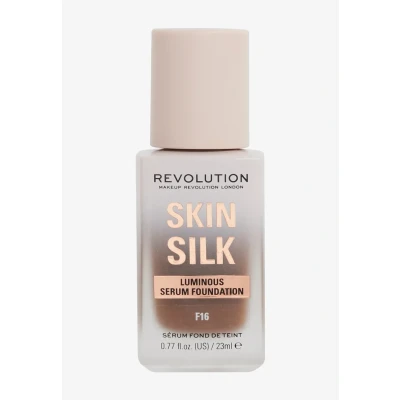Imagen de Makeup Revolution, Skin Silk Serum Foundation, Light to Medium Coverage, Contains Hyaluronic Acid, F16, 23ml