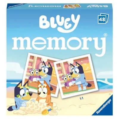 Imagen de Ravensburger Bluey Mini Memory Matching Picture Snap Pairs Game For Kids Age 3 Years and Up
