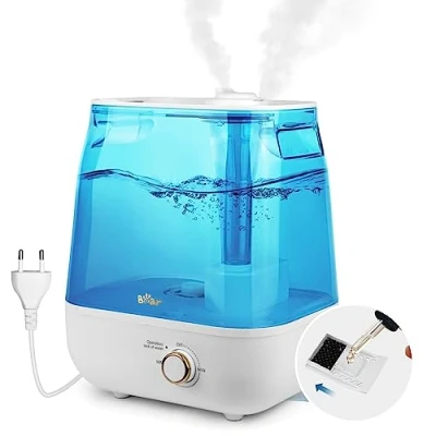 Imagen de BEAR Humidificador de Relleno Superior 6L, 28dB Ultra Silencioso para Bebés y Plantas, 35 Horas Funcionamiento, Con Bandeja Aromaterapia, Boquilla Vapor Expandible 360, Apagado Automático