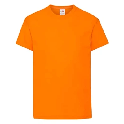 Imagen de Fruit of the Loom SS132B, Camiseta para Niños, Naranja, 9 11 años (Talla del fabricante 140)