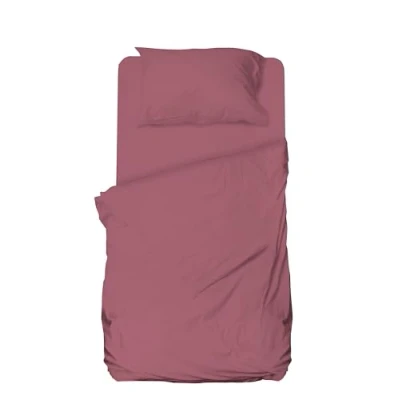 Imagen de hermet Winner Juego de sábanas una Plaza y Media Microfibra, Malva, Cama, sábana encimera, Bajera con Esquinas, Funda Almohada