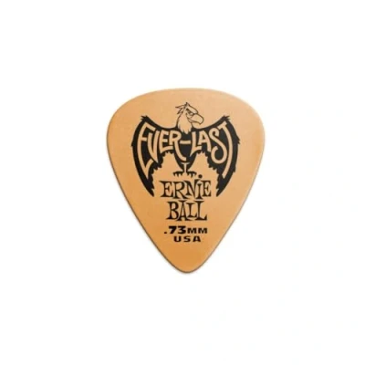 Imagen de Ernie Ball Everlast Púas para guitarra, 0,73 mm, 12 unidades, color naranja