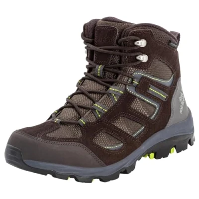 Imagen de Jack Wolfskin Vojo 3 Texapore Mid M, Zapatos de Exterior Hombre, Dark Brown Lime 2023, 44 EU