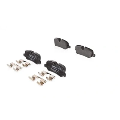 Imagen de BOSCH 0 986 494 636 Juego de pastillas freno Low Metallic Chapa antichirridos con muelle LAND ROVER: Range Rover Sport, 3, Discovery 4