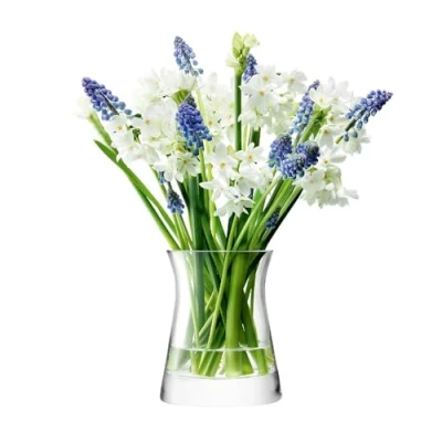 Imagen de LSA Flower Florero para jardín de Flores, Transparente, 13 cm alto
