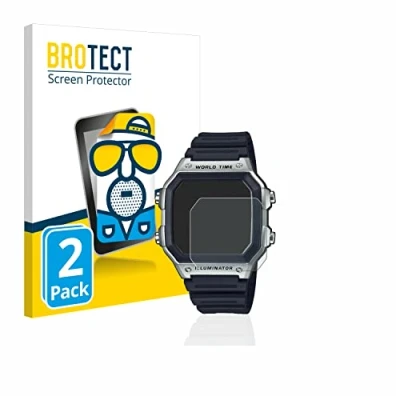 Imagen de BROTECT Protector Pantalla Anti Reflejos para Casio AE 1200WH 1CVEF (2 Unidades) Película Mate Huellas