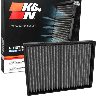 Imagen de K&amp;N Filters VF2080 Filtro de habitáculo Filto larga duración 248mm 29mm cuadrada