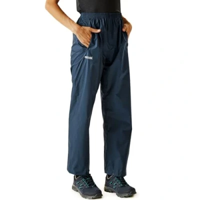 Imagen de Regatta Pack It Sobrepantalón impermeable para mujer, azul midnight, Talla X Large (46 EU)