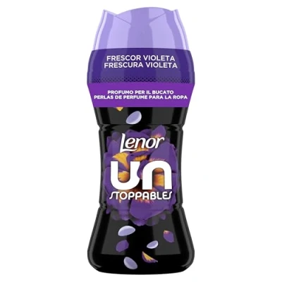 Imagen de Lenor UNstoppables Perlas de Perfume para la Ropa, 23 Lavados (270g), Suavizante con Fragancia Violeta Fresca, Potenciador Frescor