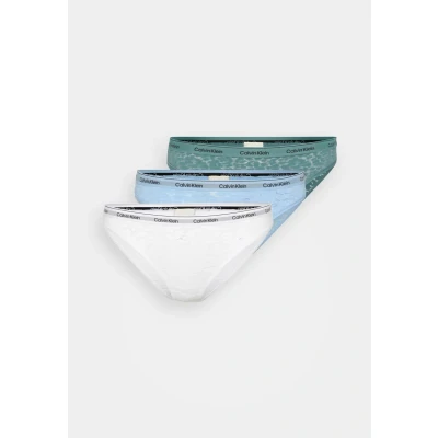 Imagen de Calvin Klein Underwear ICON 3 PACK Braguitas, Mujer, Talla: XS, Slate turqouis/frozen fjord/white