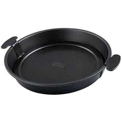 Imagen de Zenker Molde de tara con base elevadora 28 cm diámetro redondo revestimiento antiadherente para hornear extraíble tarte, quiche y Co.