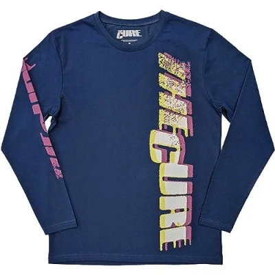 Imagen de The Cure Camiseta de manga larga con logotipo brillante, unisex, color Azul, Large