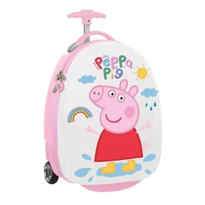 Imagen de Peppa Pig Ice Cream Trolley de Cabina 16 Pulgadas, Maleta con Ruedas, Candado Seguridad, Ligera, 28x23x43 cm, Color Rosa Claro/Verde Menta
