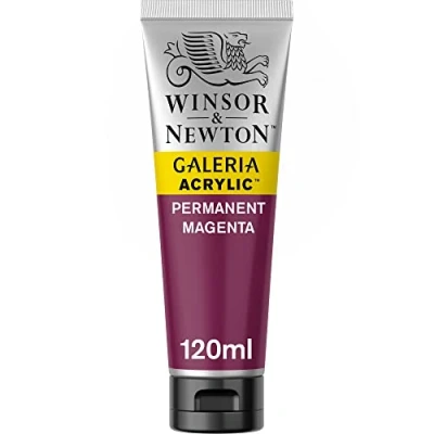 Imagen de Winsor &amp; Newton Pintura Acrílica , 120 ml, Rosa (Permanent Magenta)