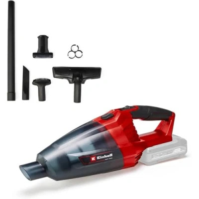 Imagen de Einhell Aspiradora manual sin cable TE VC 18 Li Solo Power X Change (iones de litio, contenedor polvo 540 ml, incl. 3 boquillas, extensión, soporte pared, batería ni cargador)